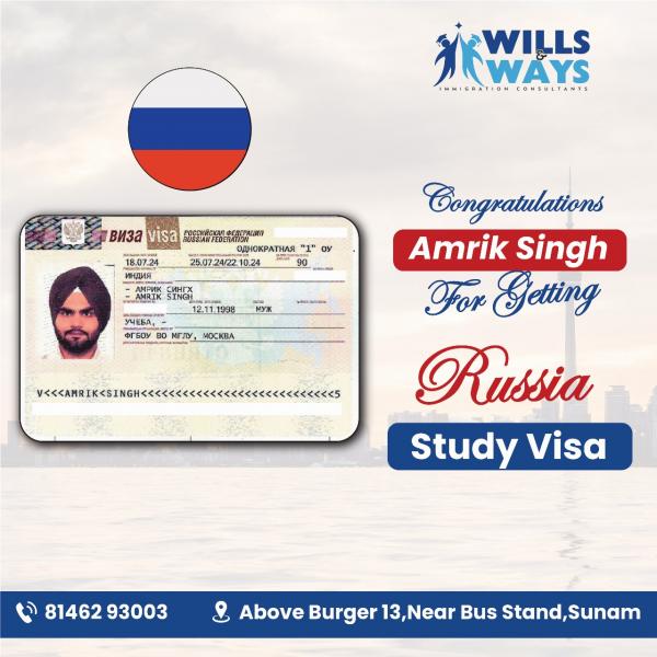 AMRIK SINGH RUSSIA STUDY VISA
