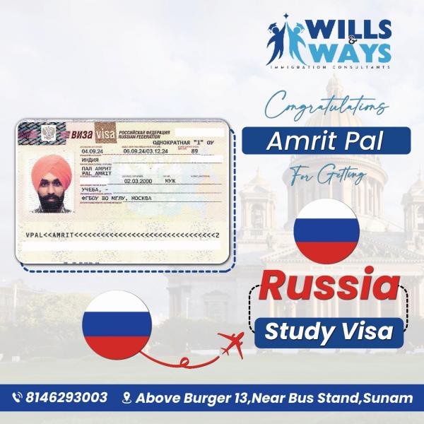 AMRIT PAL RUSSIA STUDY VISA