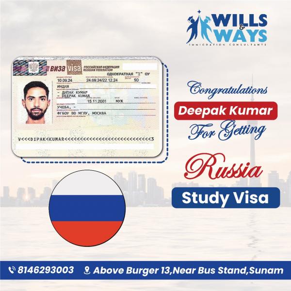 DEEPAK KUMAR RUSSIA STUDY VISA