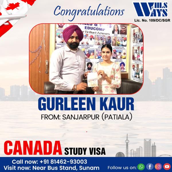 GURLEEN KAUR CANADA STUDY VISA