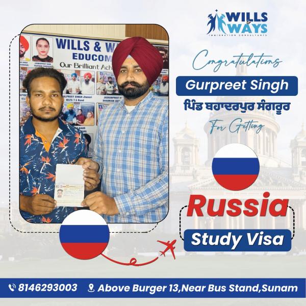 GURPREET S RUSSIA STUDY VISA