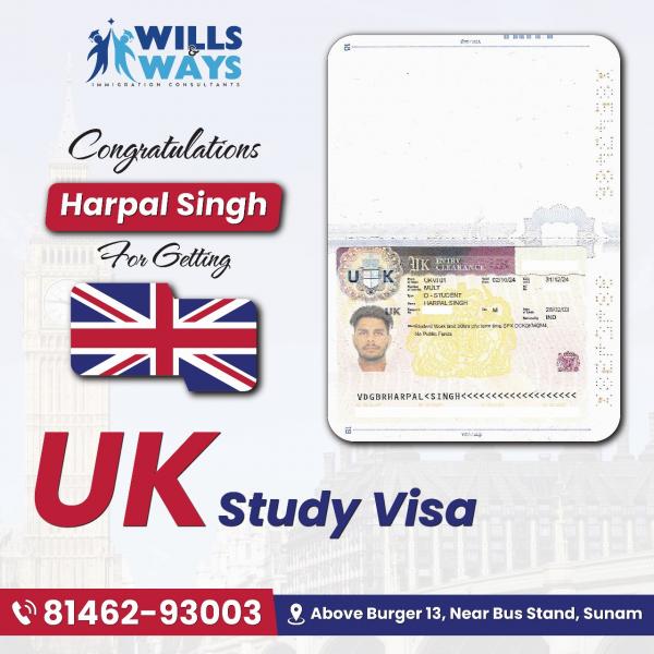HARPAL SINGH UK STUDY VISA