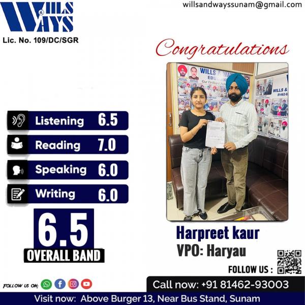 HARPREET K IELTS