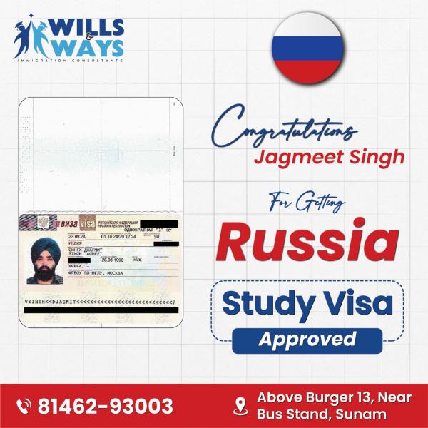 JAGMEET SINGH RUSSIA STUDY VISA