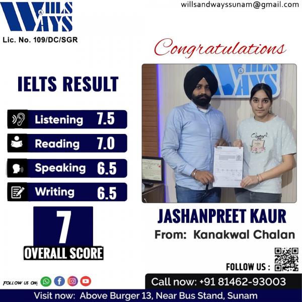 JASHANPREET K IELTS
