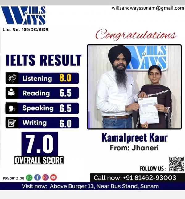 KAMALPREET K IELTS