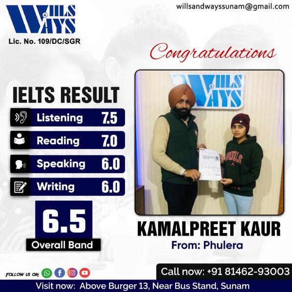 KAMALPREET K IELTS