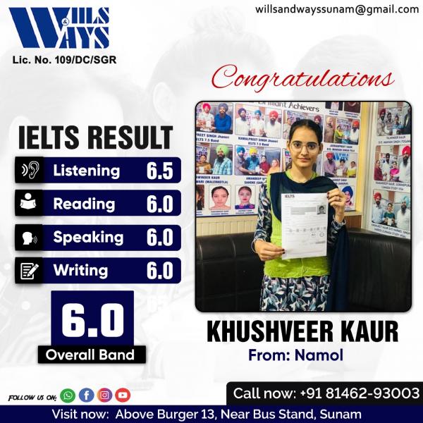 KHUSHVEER K IELTS