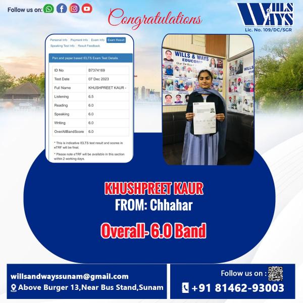 KHUSHPREET K IELTS
