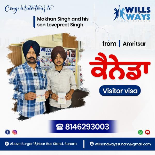 MAHINDER S AND LOVEJEET S VISITOR VISA 2024