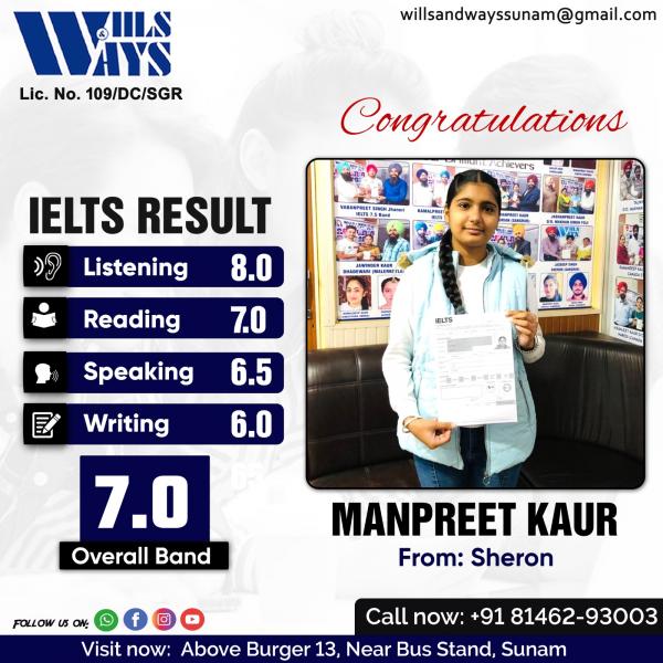 MANPREET K IELTS