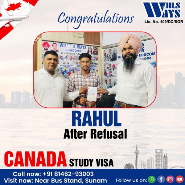 RAHUL CANADA STUDY VISA