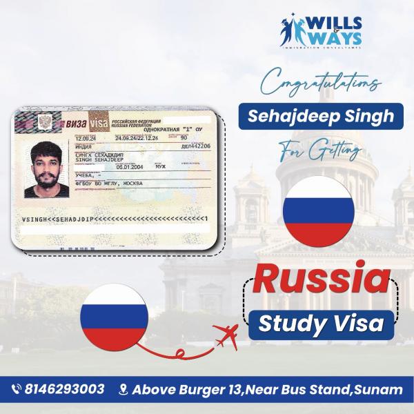 SEHAJDEEP SINGH RUSSIA STUDY VISA