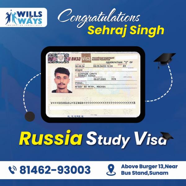 SEHRAJ SINGH RUSSIA STUDY VISA