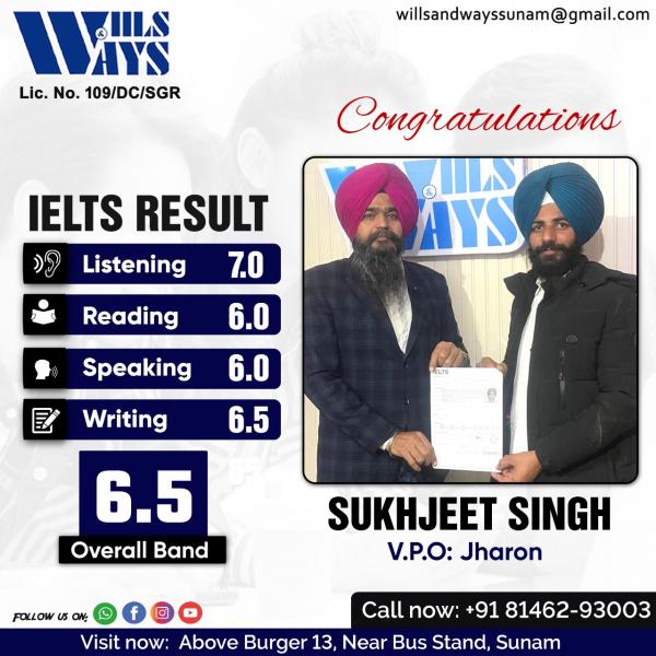 SUKHJEET S IELTS