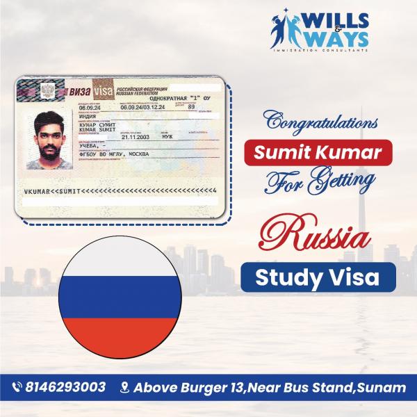 SUMIT KUMAR RUSSIA STUDY VISA